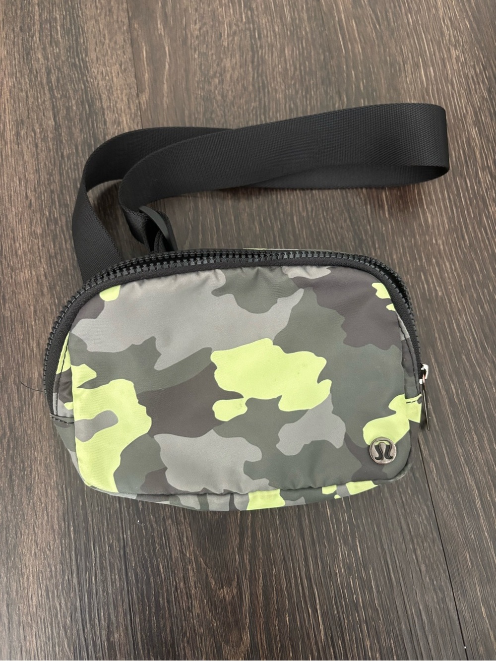 lululemon athletica Camo Belt Bag in Neon Green and Gray